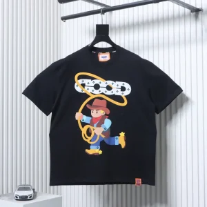 Goodbrand Horse Graphic Rhinestone Cotton T-Shirt