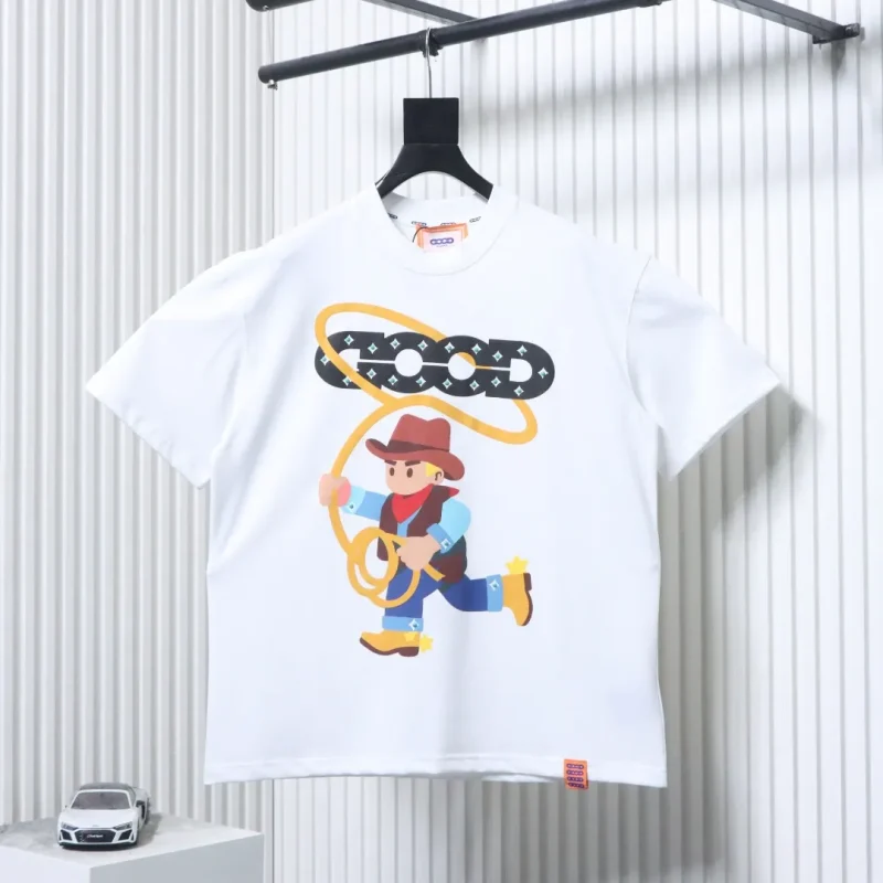 Goodbrand Horse Graphic Rhinestone Cotton T-Shirt