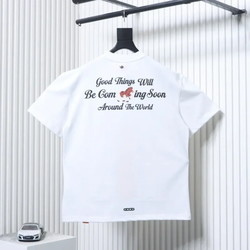 Goodbrand Horse Graphic Rhinestone Cotton T-Shirt