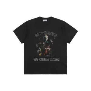 Off-White Washed Madonna Print T-Shirt
