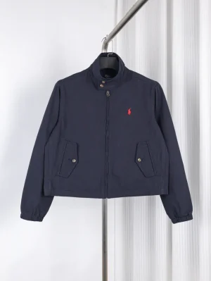 RL Cropped Cotton Zip Jacket