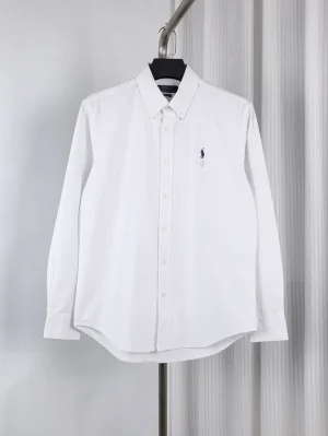 RL Pony Oxford Cotton Button Down Long Sleeve Shirt