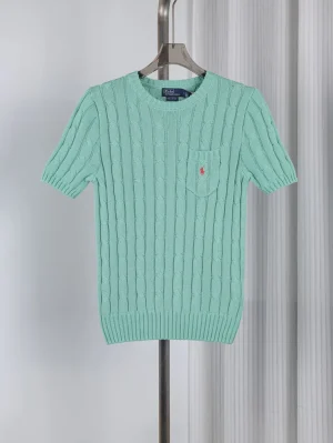 RL Pony Pocket Knit Cotton Short Sleeve T-Shirt