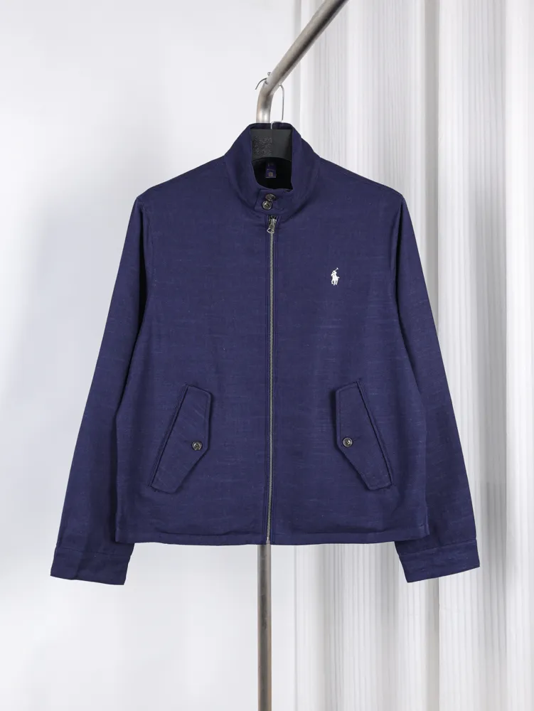 RL Pony Reversible Linen Zip Jacket