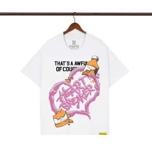 That’s A Awful Lot Of Cough Syrup Heart Breaker Graphic T-Shirt Color White