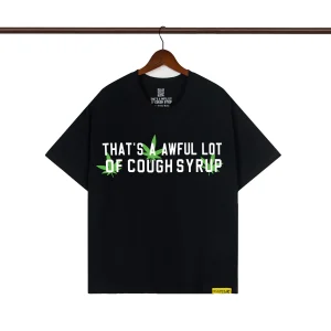 That's A Awful Lot Of Cough Syrup Marijuana Leaf Graphic T-Shirt