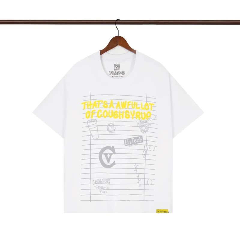That’s A Awful Lot Of Cough Syrup Notebook Drakeo The Ruler T-Shirt color White
