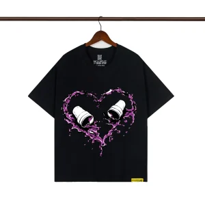 That’s A Awful Lot Of Cough Syrup Purple Heart Graphic T-Shirt Color Black