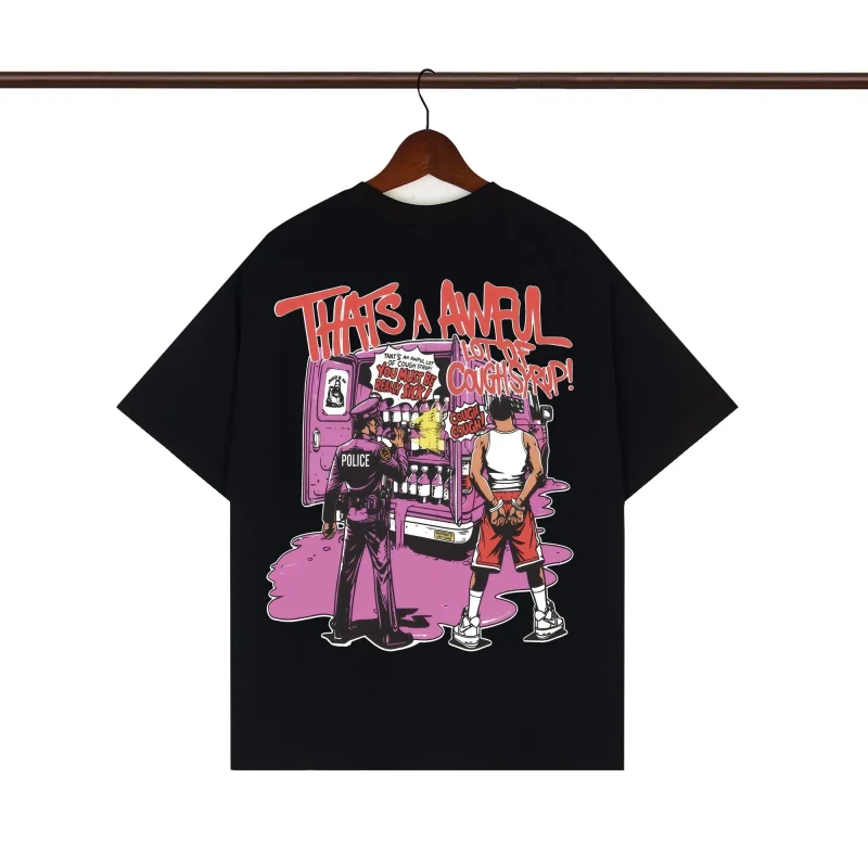 Back of That’s A Awful Lot Of Cough Syrup To Protect and Serve Graphic T-Shirt
