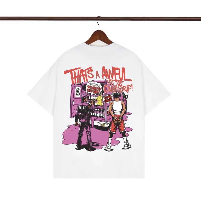 Back of That’s A Awful Lot Of Cough Syrup To Protect and Serve Graphic T-Shirt