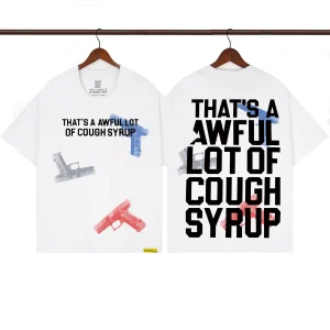 That’s A Awful Lot Of Cough Syrup White Pistol Fade Graphic T-Shirt