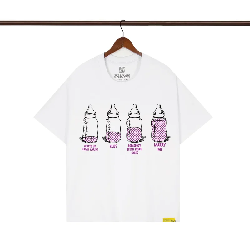 That’s A Awful Lot Of Cough Syrup White Bottle Progress Graphic T-Shirt