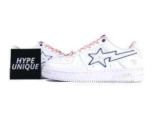 A Bathing Ape Bape Sta BAPY White Pink Pair Display