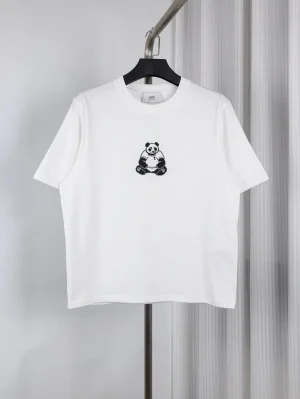 AMI Panda Heavyweight Embroidered T-Shirt