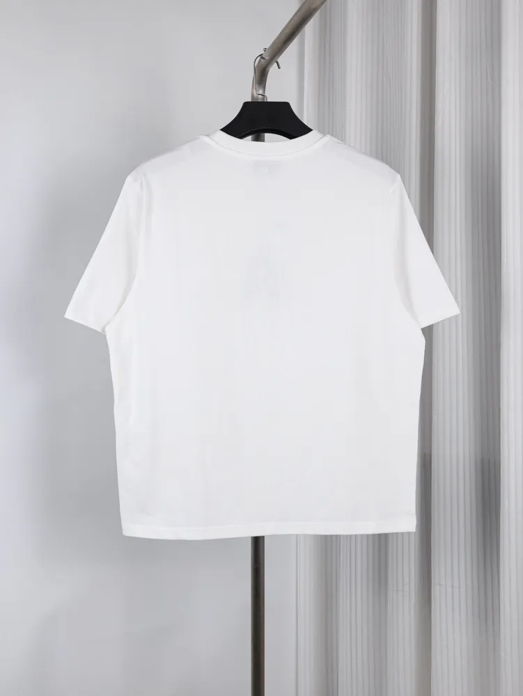 Back of AMI Panda Heavyweight Embroidered T-Shirt