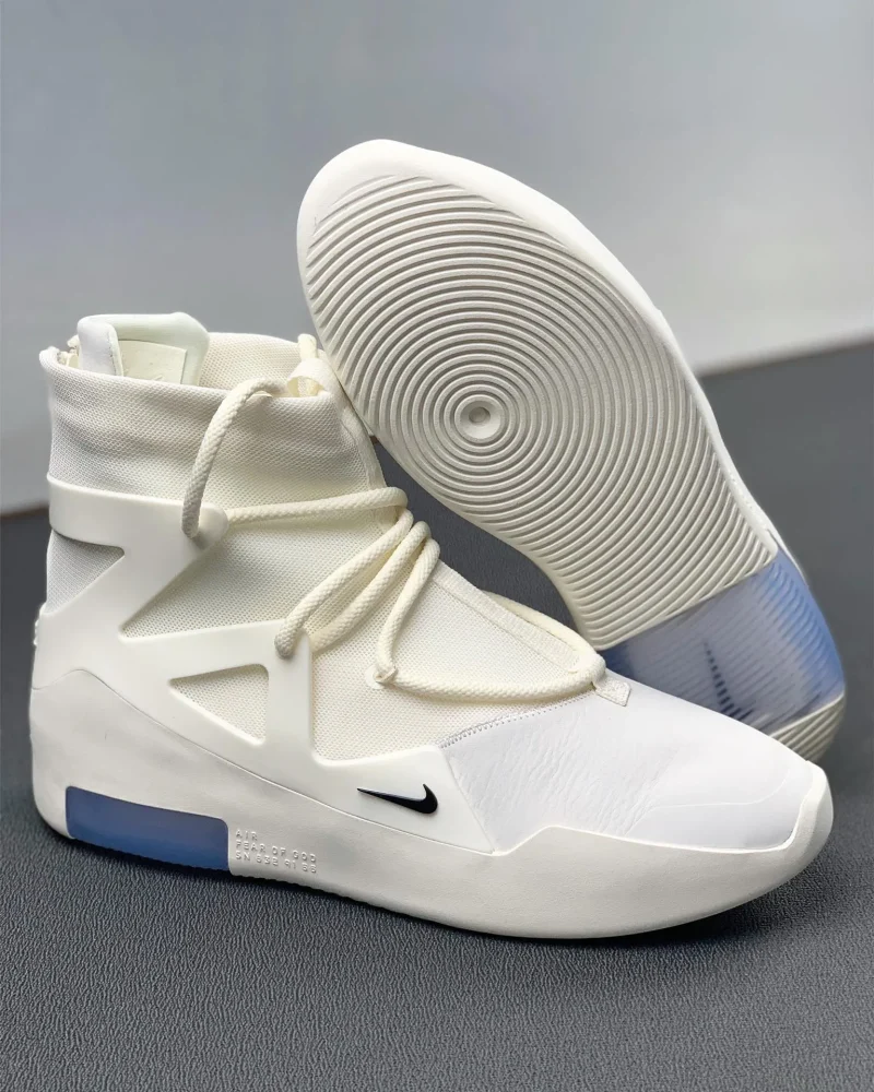 Air Fear Of God 1 Sail Black side and outsole view