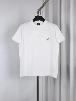 Appliqué Embroidered Crew Neck T-Shirt
