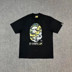 BAPE SS25 1ST CAMO Mixed Color Ape Print T-Shirt Color Black