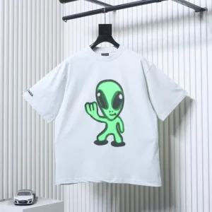 BLCG Alien Print Short-Sleeve T-Shirt Color White