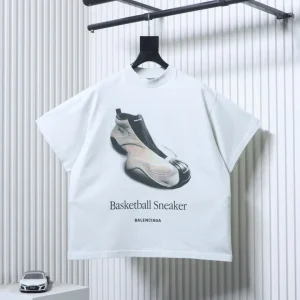 BLCG Basketball Sneaker Printed T-Shirt Color White