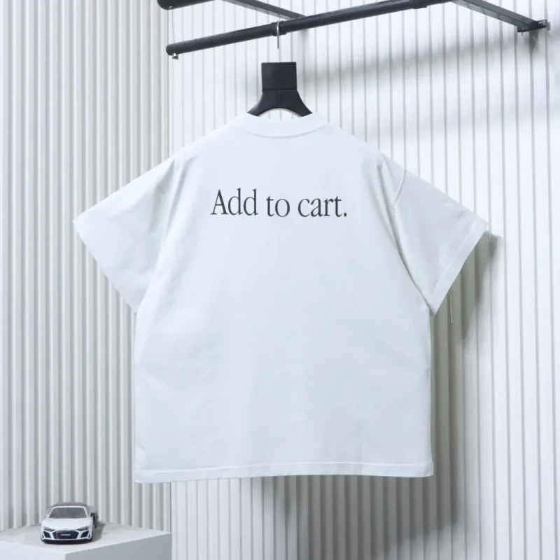 Back of BLCG Basketball Sneaker Printed T-Shirt Color White