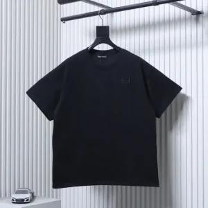 BLCG Double-Ring Appliqué Embroidery T-Shirt Color Black