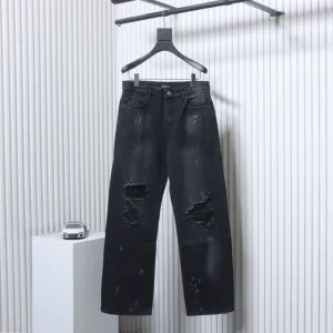 BLCG Hand-Distressed Baggy Jeans