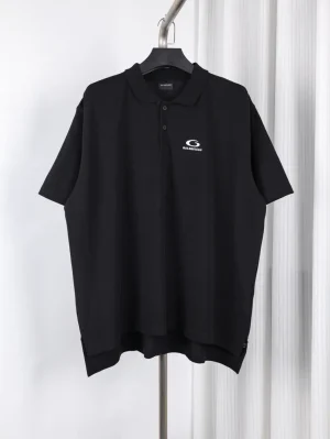 BLCG Paris Letter Embroidered Polo T-Shirt
