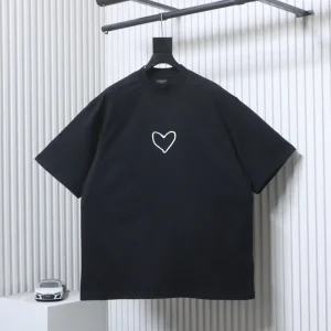 BLCG Silicone Heart Logo Combed Cotton T-Shirt