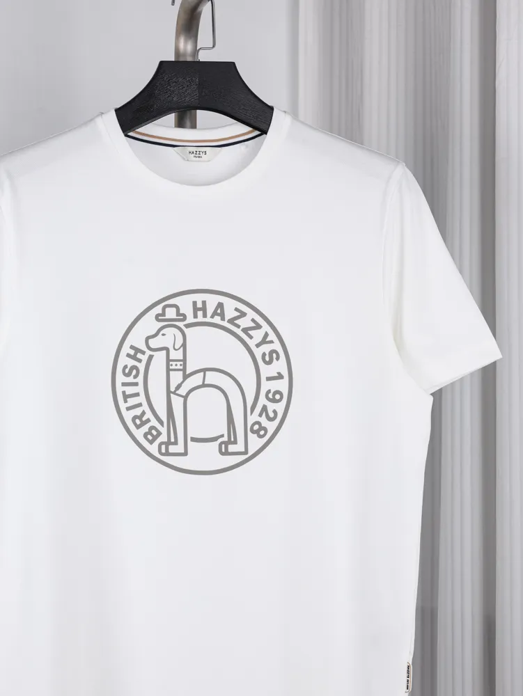 British Logo Quick-Dry T-Shirt Color White Details