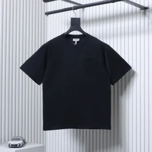 Embossed Anagram Logo Cotton T-Shirt Color Black