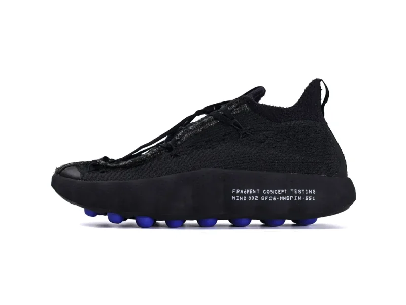 Fragment Design x Mind 002 Flyknit Black Left Side View