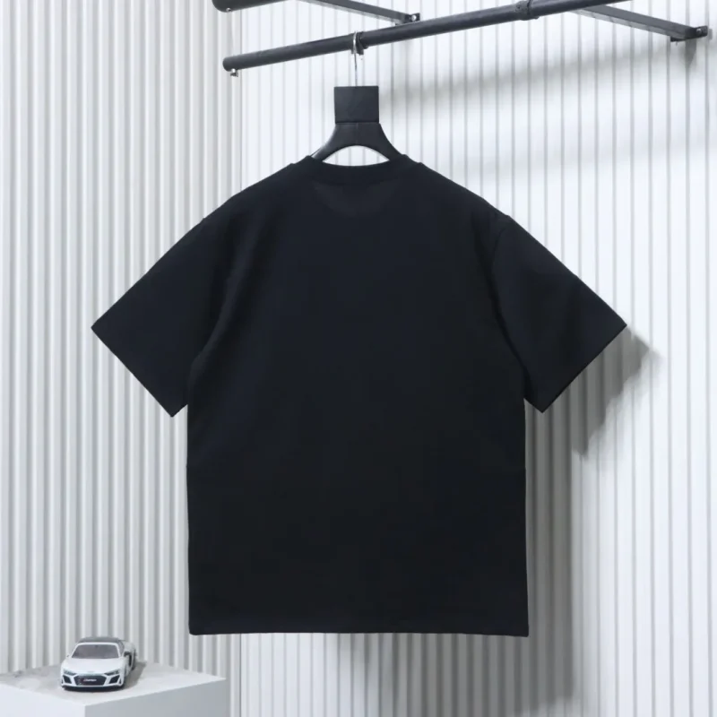 Back of Gothic Embroidered T-Shirt Color Black