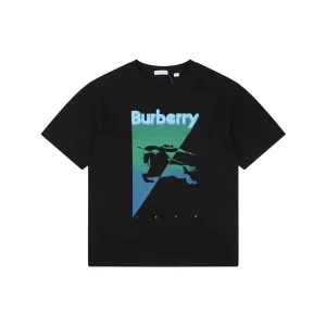 Gradient Equestrian T-Shirt Color Black
