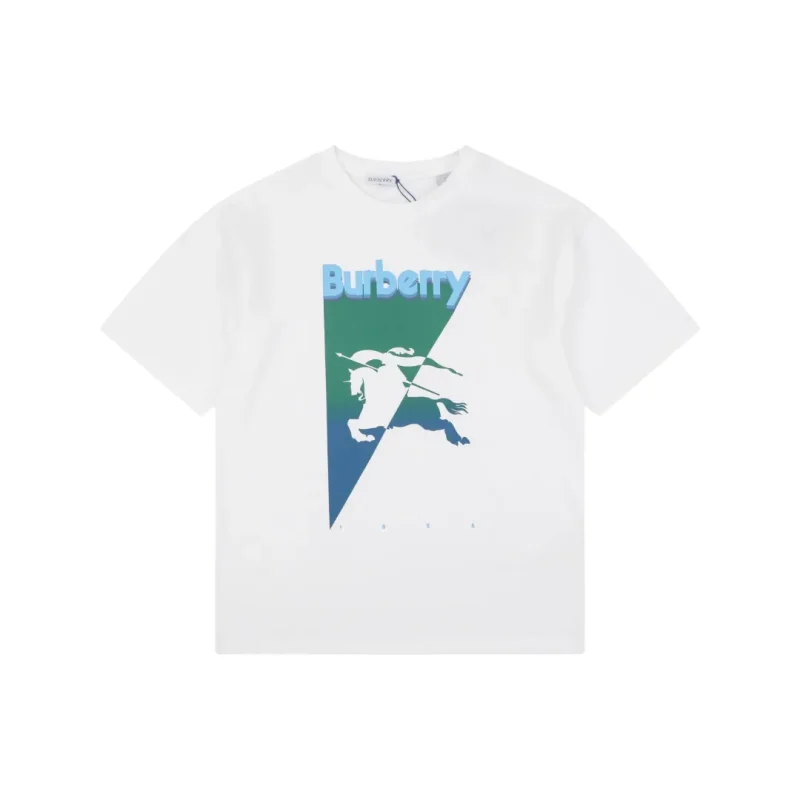 Gradient Equestrian T-Shirt Color White