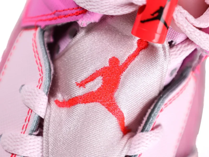 Jordan 6 Awake NY Playful Pink High-Top Sneakers Logo Detail