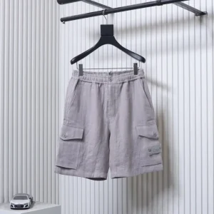 Linen Cargo Shorts