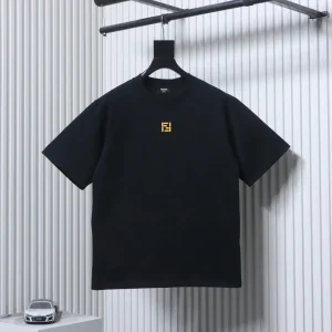 Minimalist FF 3D Embroidered T-Shirt Color Black