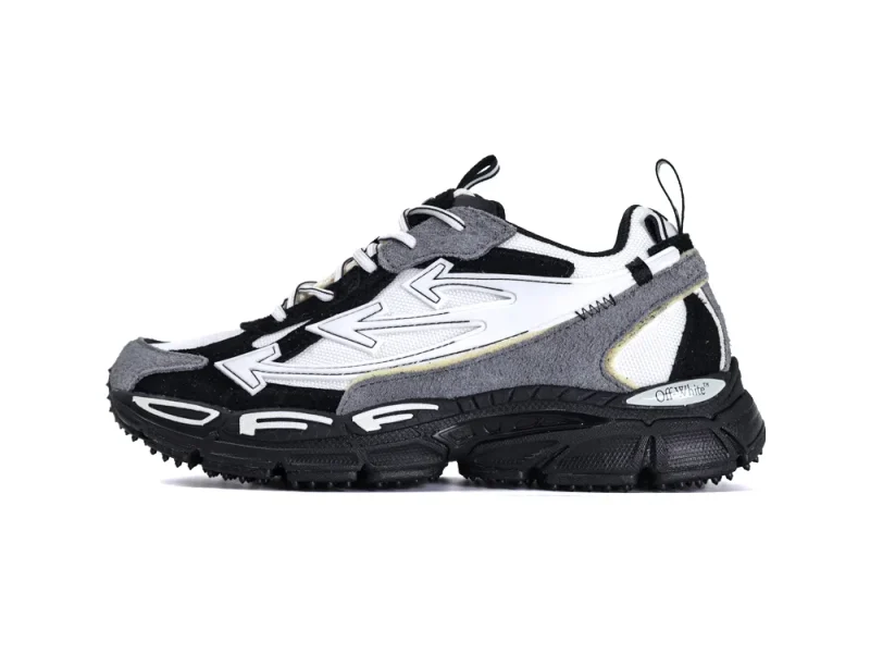 Off-White Be Right Back Sneakers White Black Left View