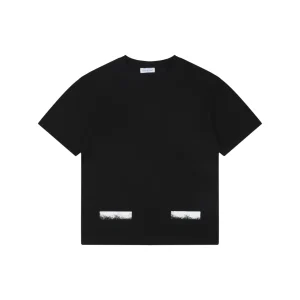 Off-White Inkjet Line Print Short-Sleeve T-Shirt