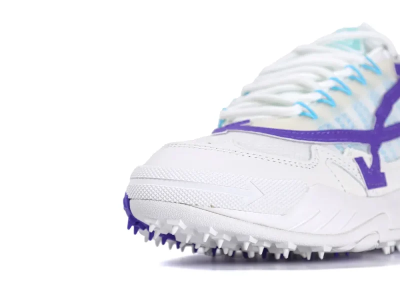 Off-White Odsy 2000 Sneakers White Purple front toe detail