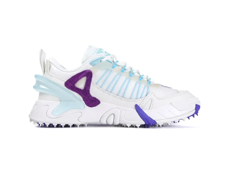 Off-White Odsy 2000 Sneakers White Purple side profile view
