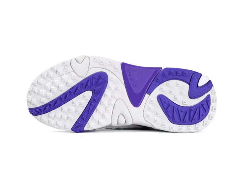 Off-White Odsy 2000 Sneakers White Purple outsole traction pattern