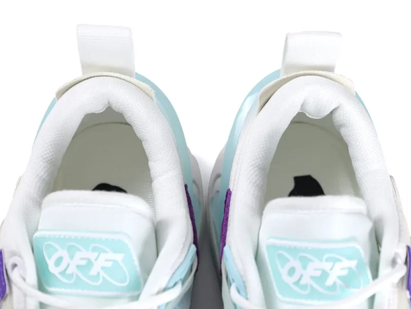 Off-White Odsy 2000 Sneakers White Purple Tongue Branding Detail