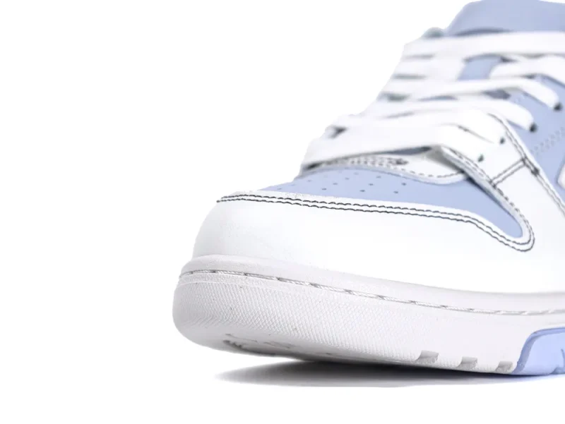Off-White Out Of Office OOO Low-Top Sneakers White Blue Toe Detail