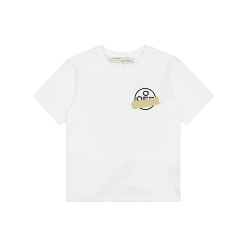 Off-White Yellow Glue Arrow Print T-Shirt Color White