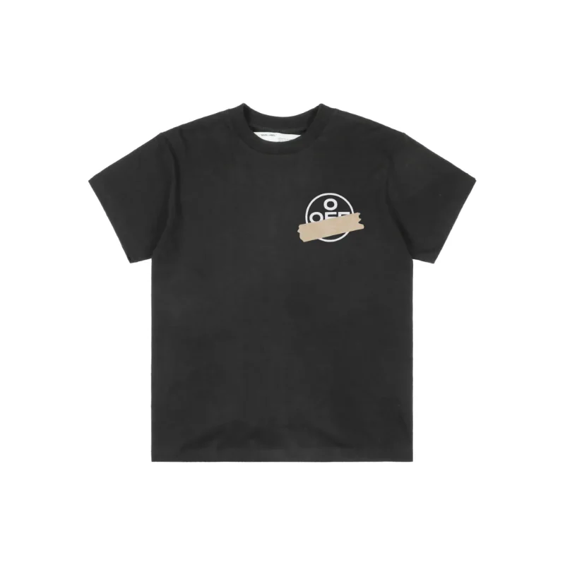 Off-White Yellow Glue Arrow Print T-Shirt Color Black