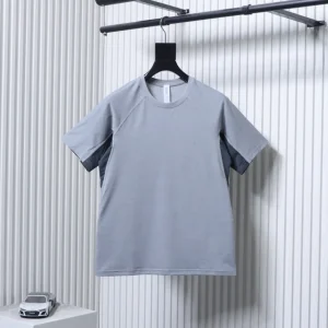 Quick-Drying Crew Neck Sports T-Shirt Color Gray