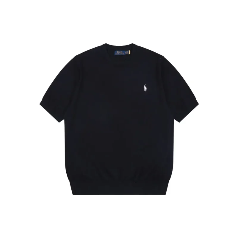 RL Jacquard Pony Logo T-Shirt Color Black