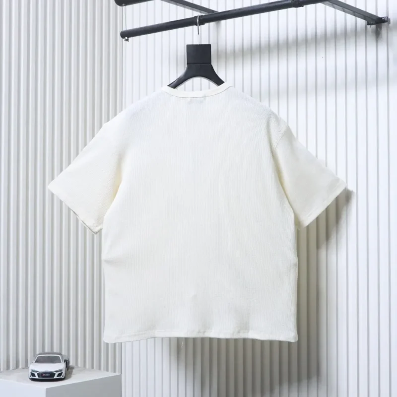 Back of RL Waffle Knit Embroidered Logo T-Shirt